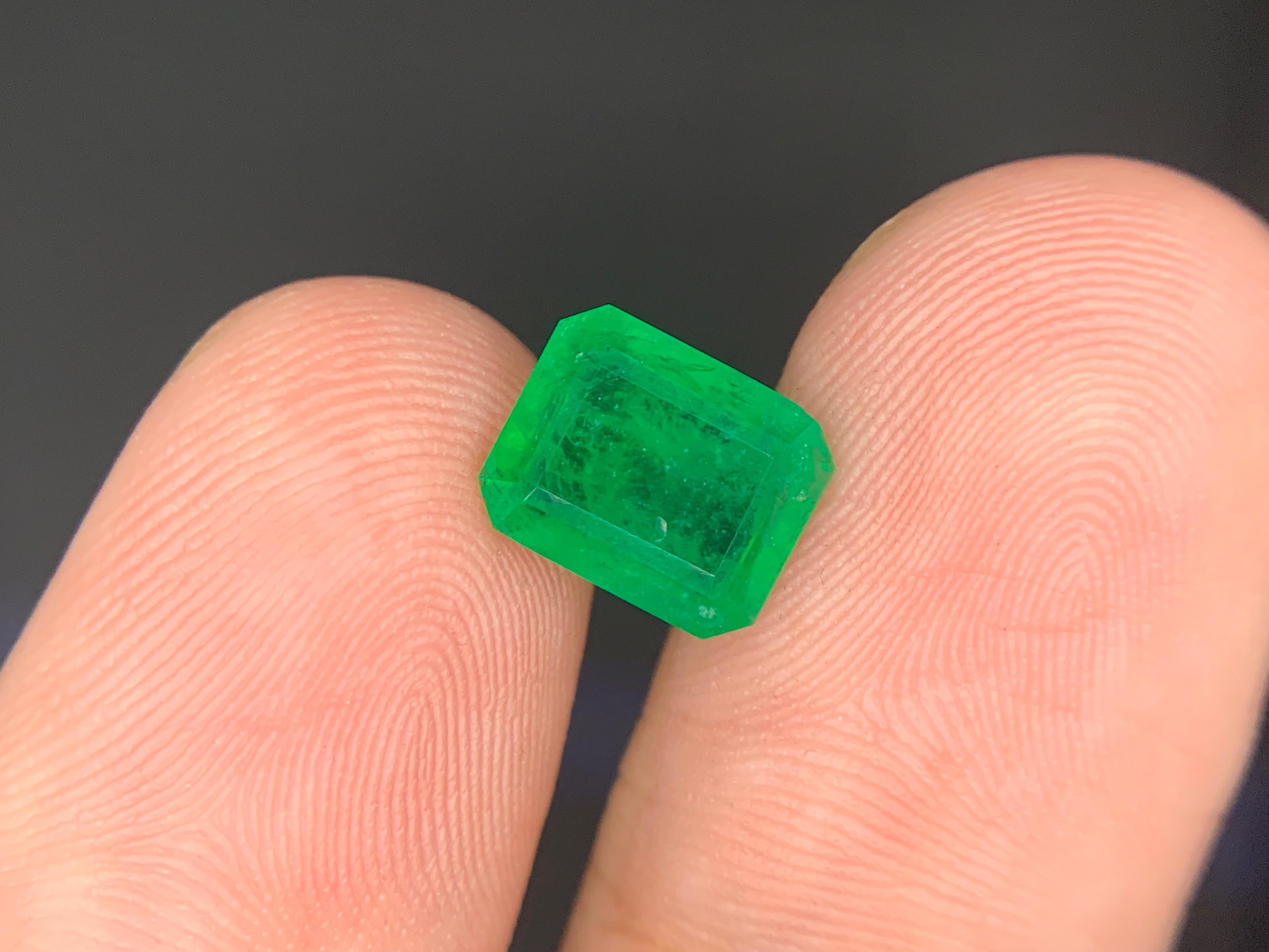 2,60 Karat Natürlicher Smaragd Lose Edelstein aus Swat Mine im Angebot 4