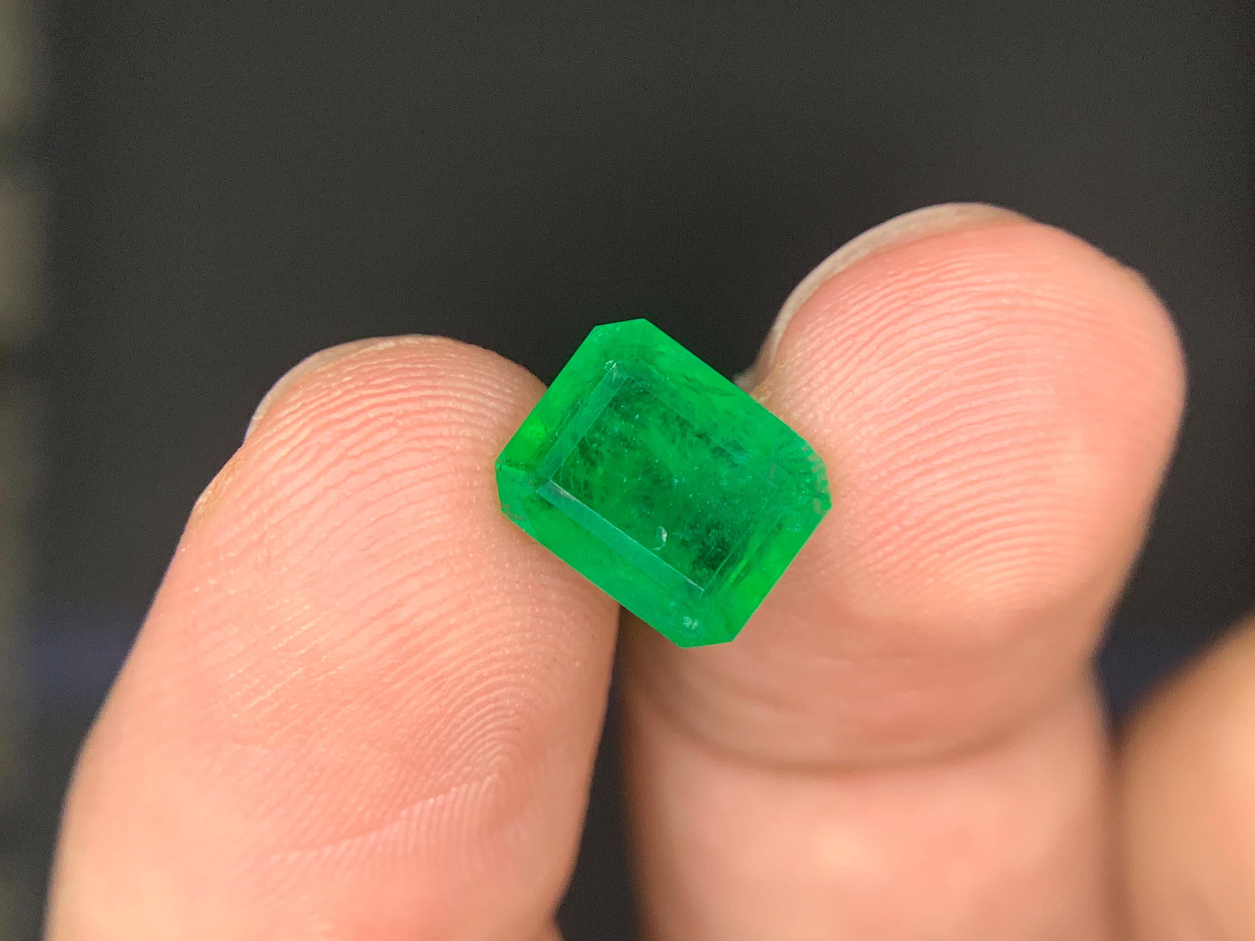 2,60 Karat Natürlicher Smaragd Lose Edelstein aus Swat Mine für Damen oder Herren im Angebot