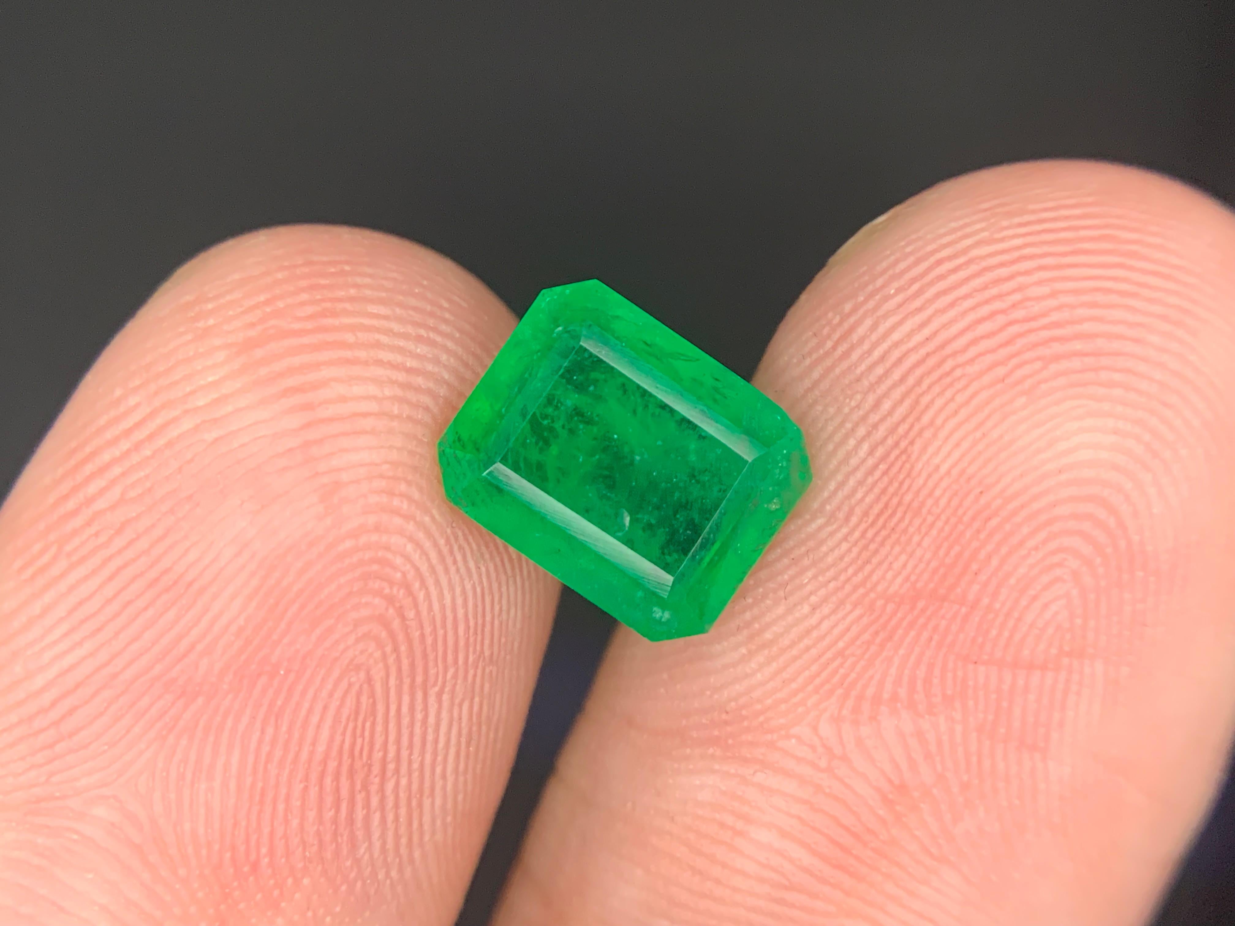 2,60 Karat Natürlicher Smaragd Lose Edelstein aus Swat Mine im Angebot 3