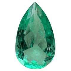 2,60 Ct 13x8 Smeraldo colombiano verde taglio a pera - Pietra di nascita autentica di maggio