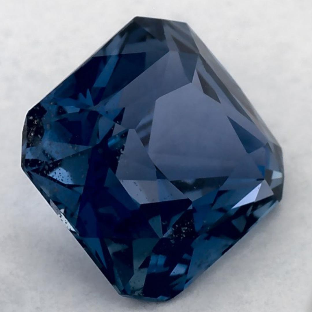 2.60 Ct Blue Sapphire Octagon Cut Loose Gemstone In New Condition For Sale In Fort Lee, NJ