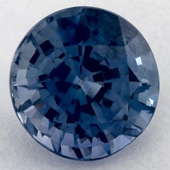 2.60 Ct Blue Sapphire Round Loose Gemstone (pierre précieuse en vrac)