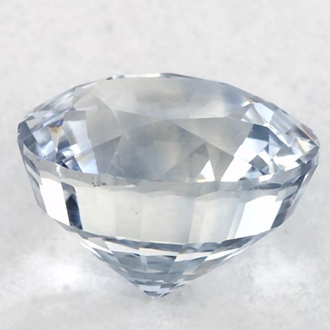 2.60 Karat Blauer runder Saphir, loser Edelstein im Zustand „Neu“ im Angebot in Fort Lee, NJ
