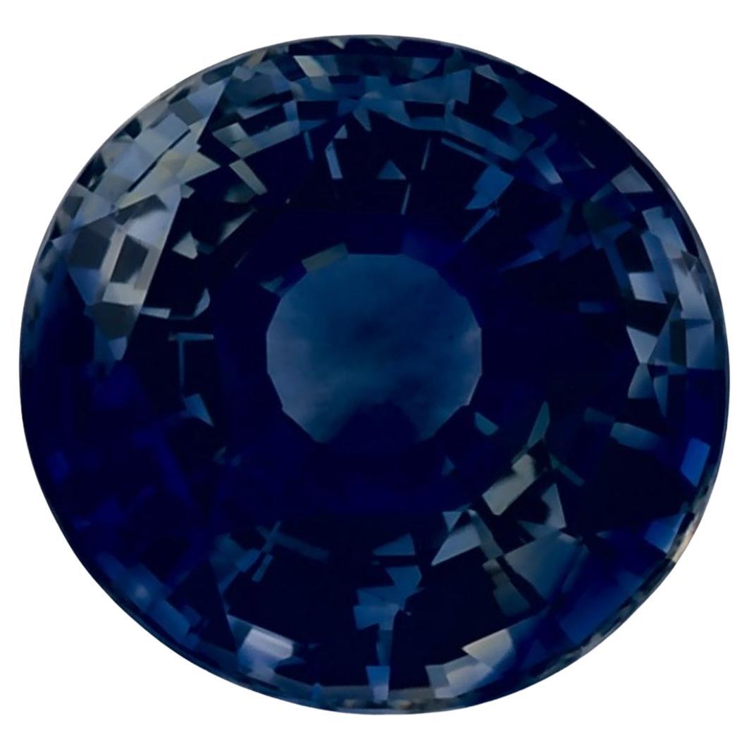 2.60 Ct Blue Sapphire Round Loose Gemstone