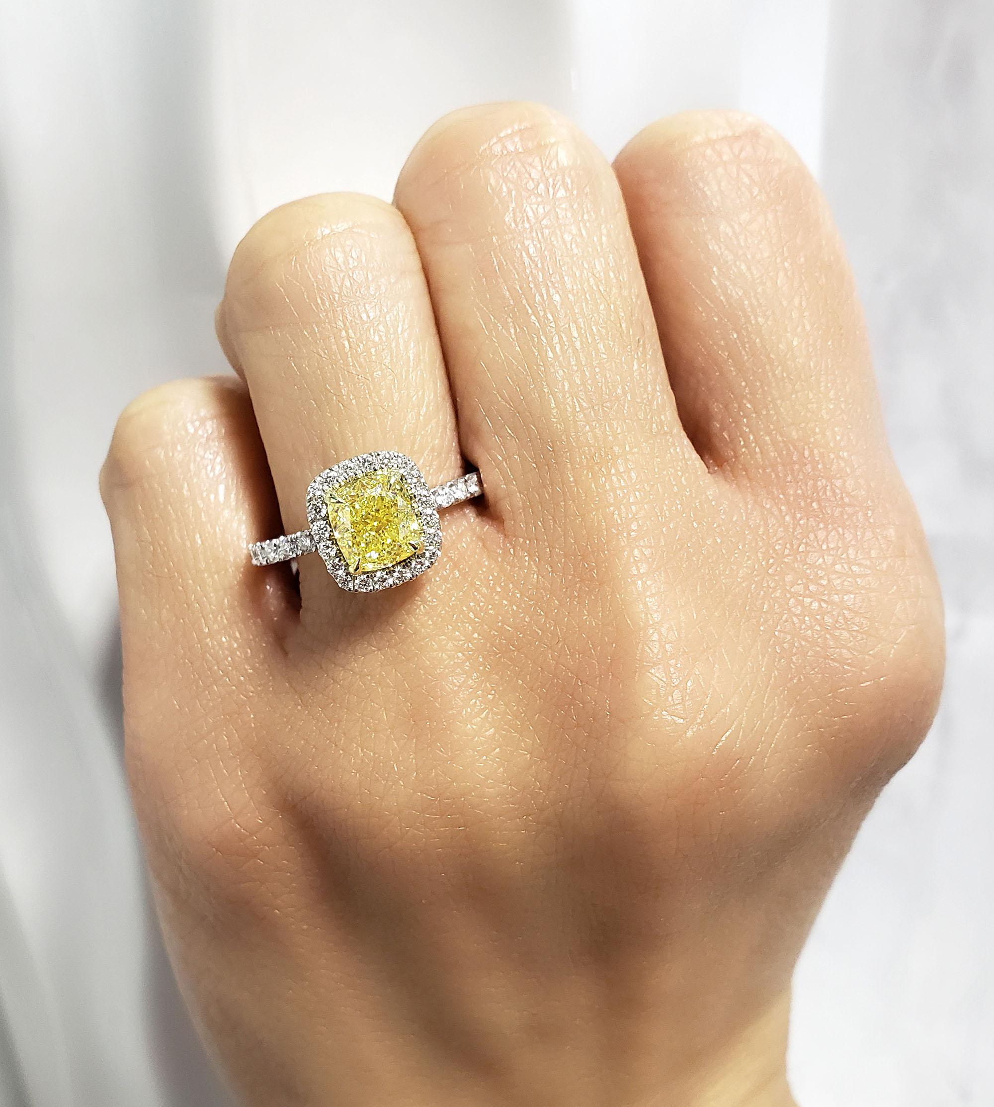 canary engagement ring