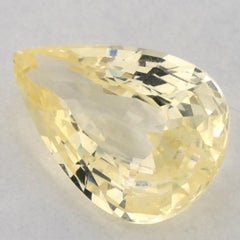 2.60 Ct Yellow Sapphire Pear Loose Gemstone