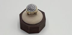 2.60 Diamonds Gold Dome Cocktail Ring, 1980s