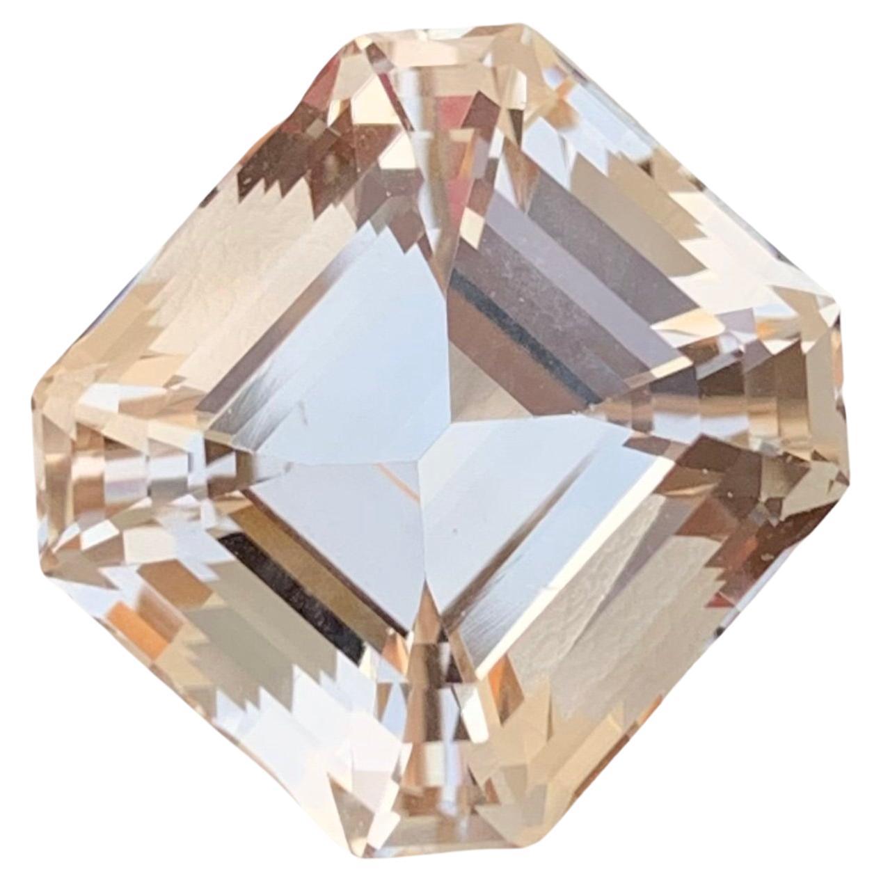 26.00 Carat Natural Loose Golden Topaz Asscher Shape Gem For Necklace  For Sale