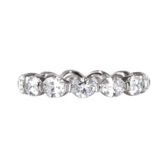 2.60ct Oval Cut Diamond Eternity Band in Platinum