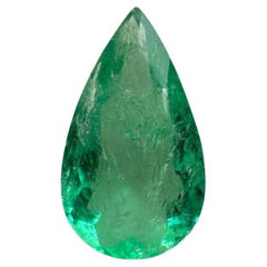 2,61 carati di smeraldo colombiano verde e pronto per l'uso - pietra di maggio a goccia con taglio a pera
