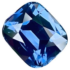 2.61 Carats Natural Color Change Spinel Stone Cushion Cut Tanzanian Gemstone