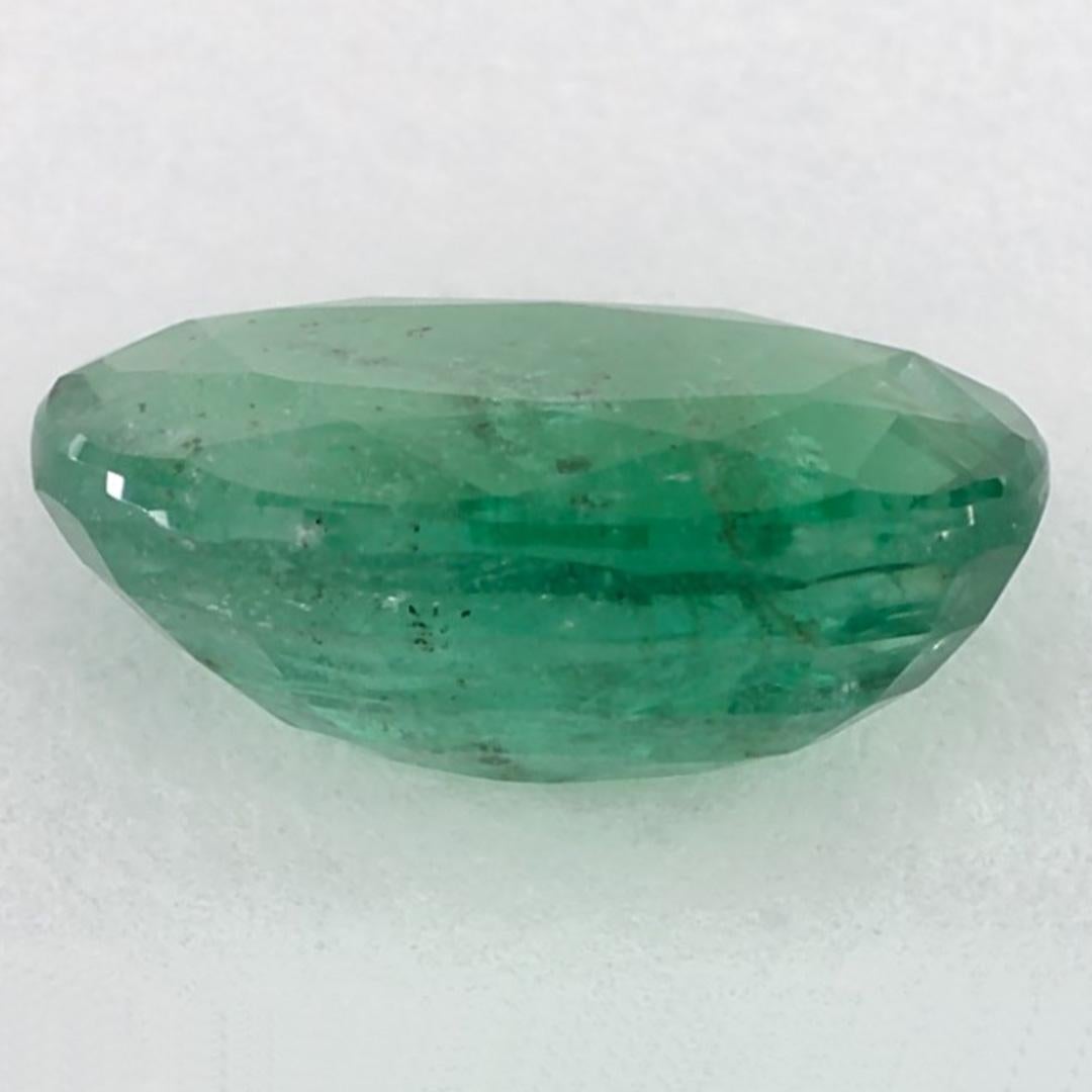 2.61 Karat Smaragd Oval Loser Edelstein im Zustand „Neu“ im Angebot in Fort Lee, NJ