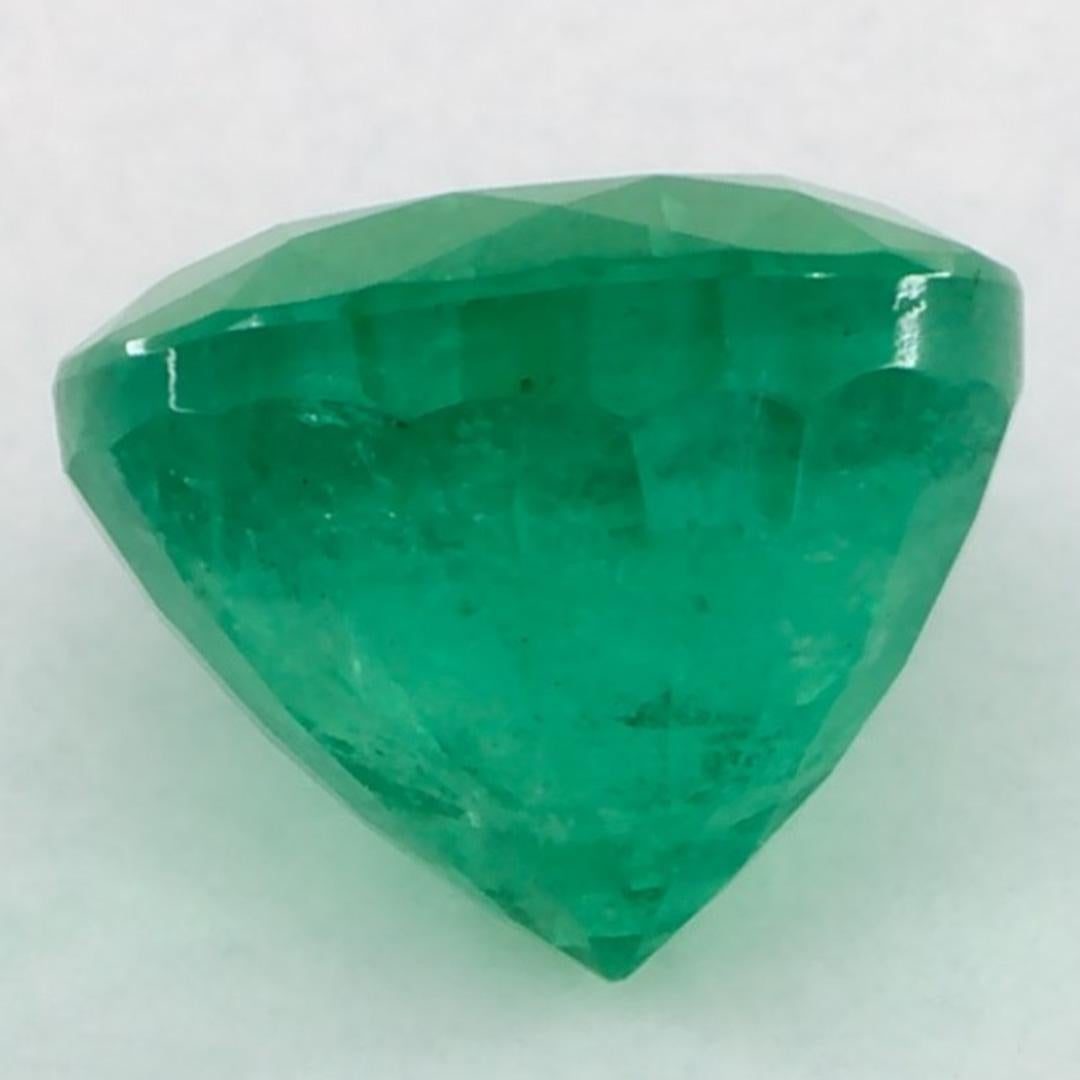 2.61 Ct Emerald Round Loose Gemstone In New Condition For Sale In Fort Lee, NJ