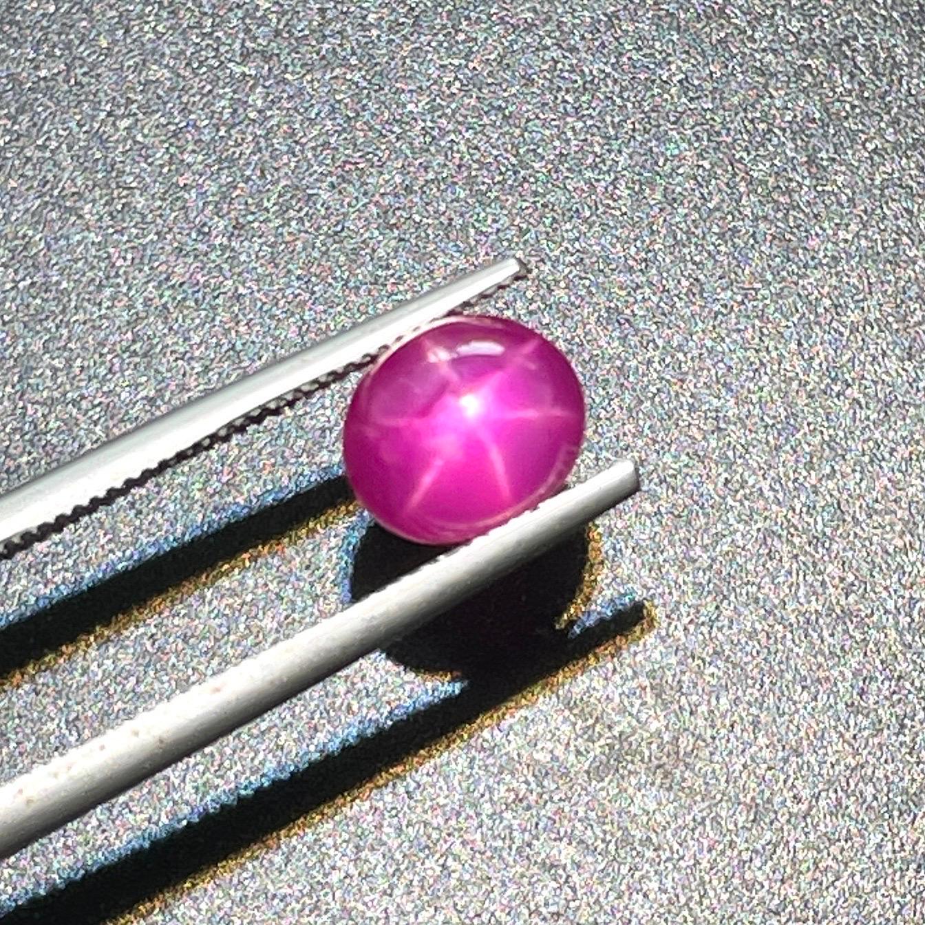 2,61 Ct Certificato GIT Rubino naturale della Birmania gemma rossa colore occhi puliti in vendita 5