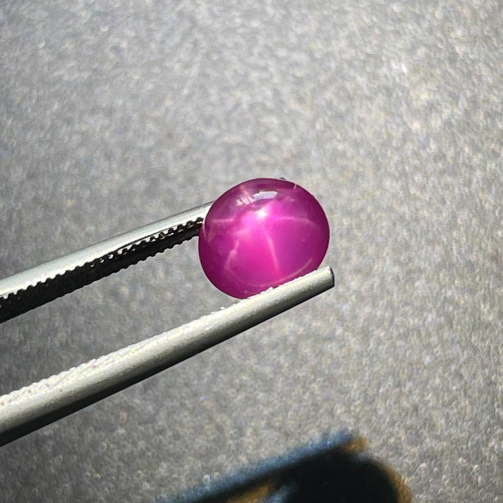 2,61 Ct Certificato GIT Rubino naturale della Birmania gemma rossa colore occhi puliti in vendita 6