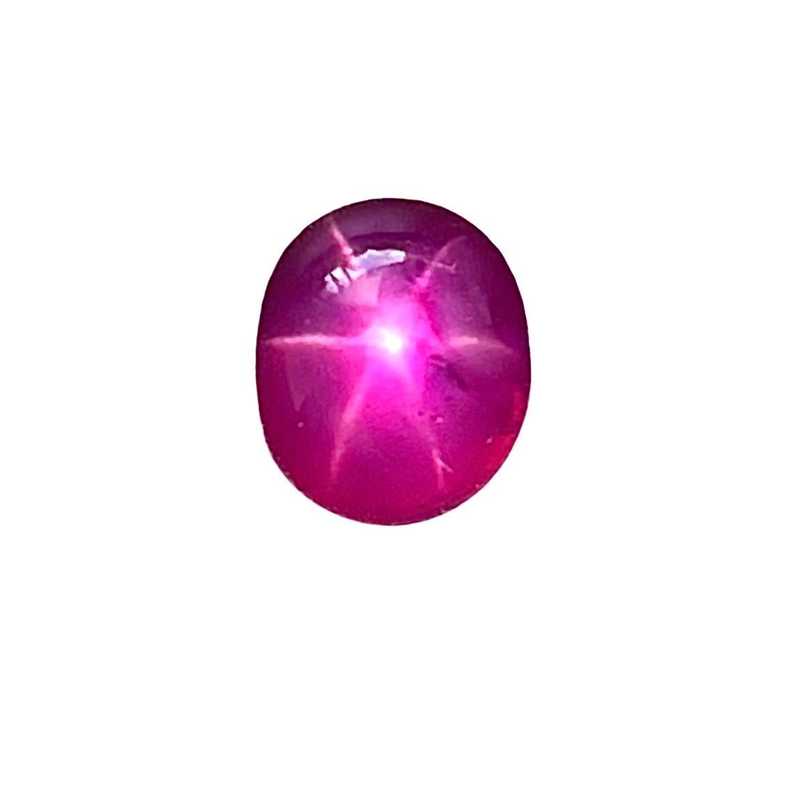 2,61 Ct Certificato GIT Rubino naturale della Birmania gemma rossa colore occhi puliti in vendita 7