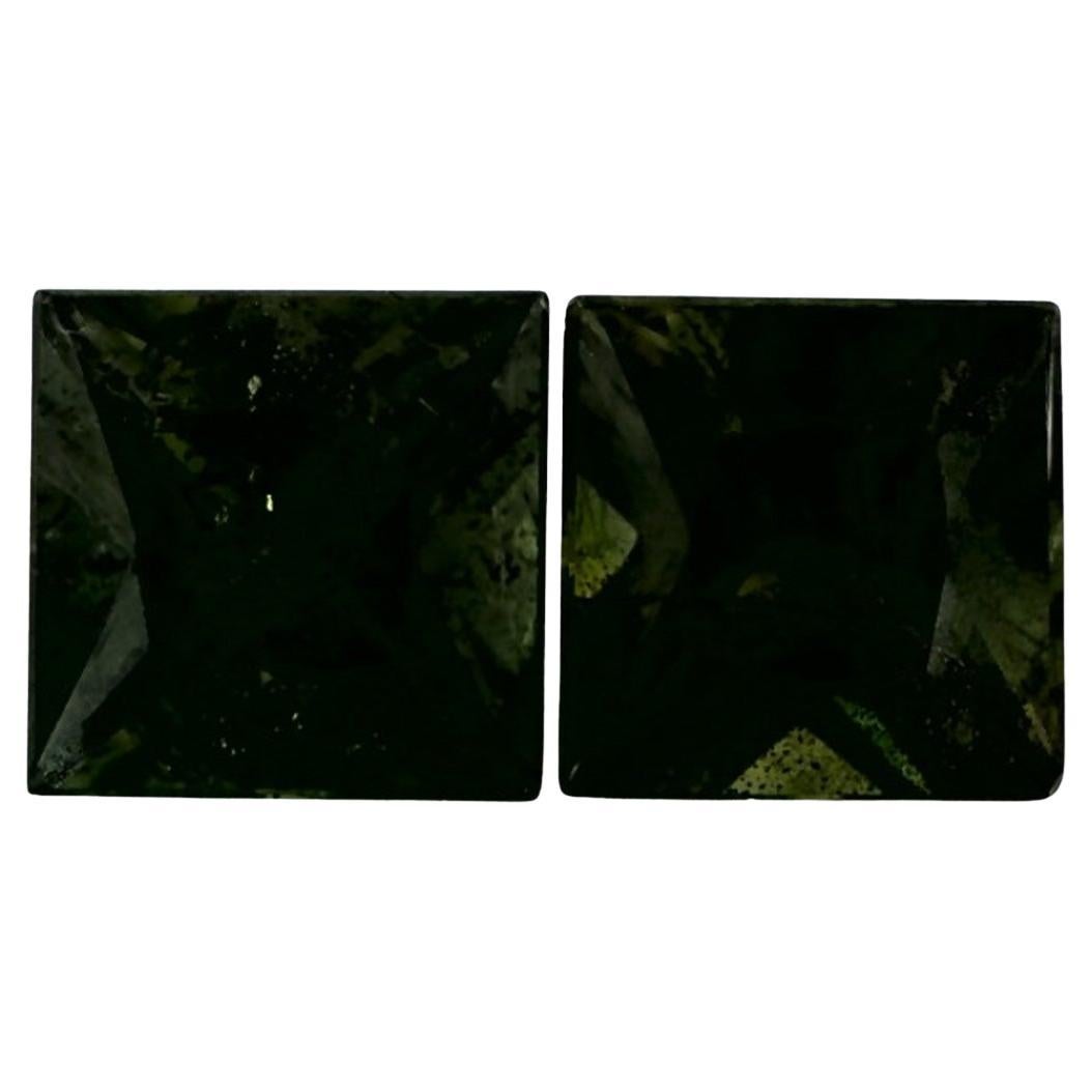 2.61 Ct Green Sapphire Asscher Loose Gemstone