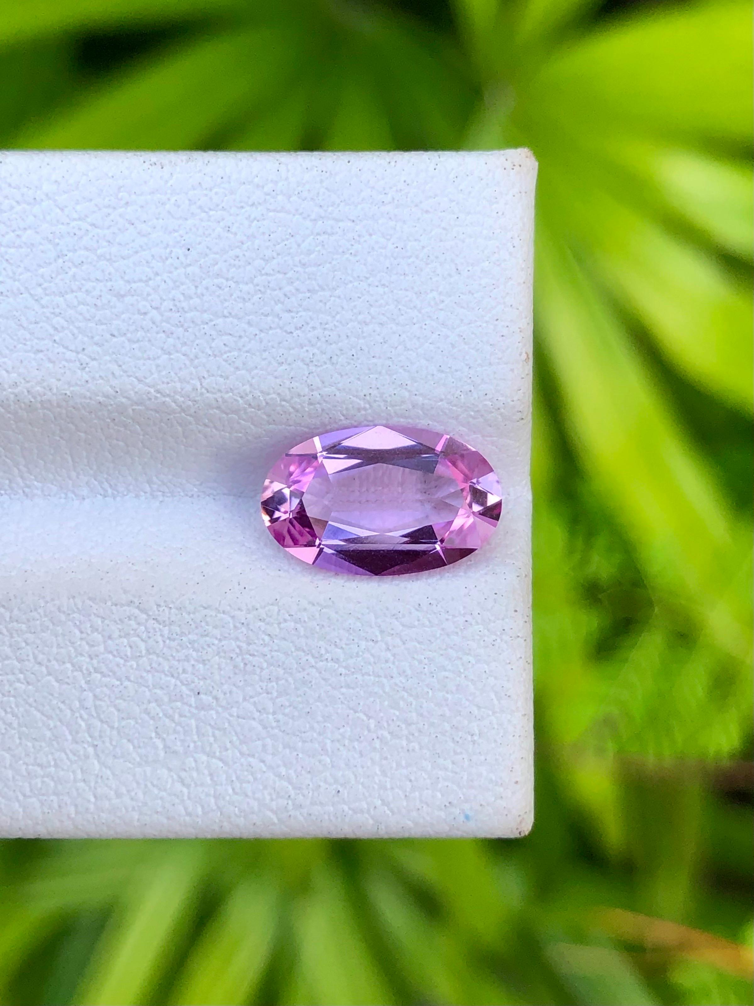da uomo o donna 2,61 carati di Topazio Imperiale rosa naturale, occhio pulito e limpido in vendita