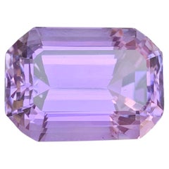 26.10 Carat Natural Loose Pink No Heat Kunzite Emerald Cut Afghan Gemstone