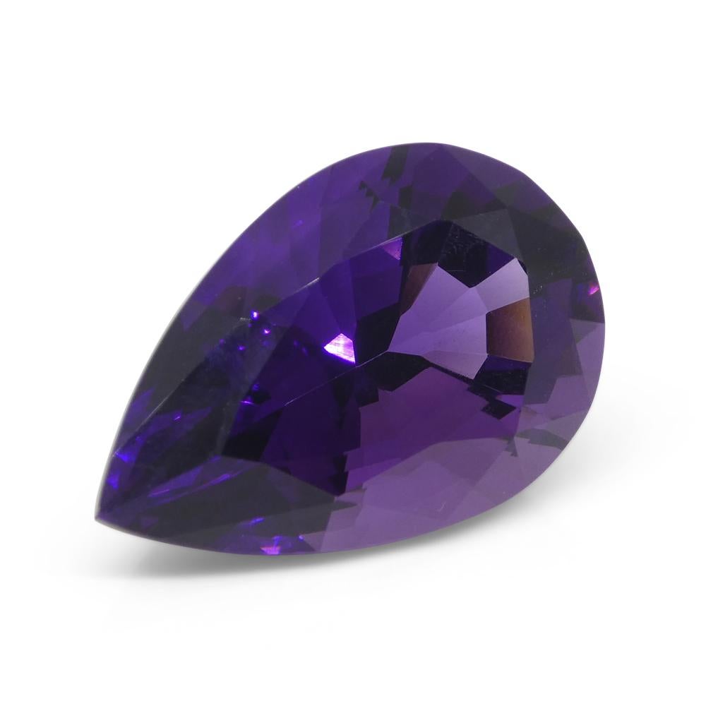 26.11ct Pear Purple Amethyst from Uruguay For Sale 8