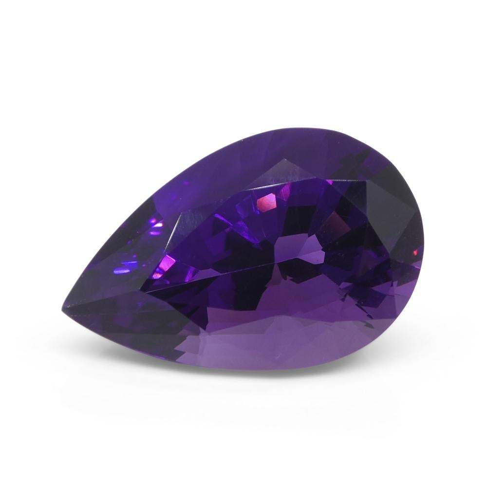 26.11ct Pear Purple Amethyst from Uruguay For Sale 3
