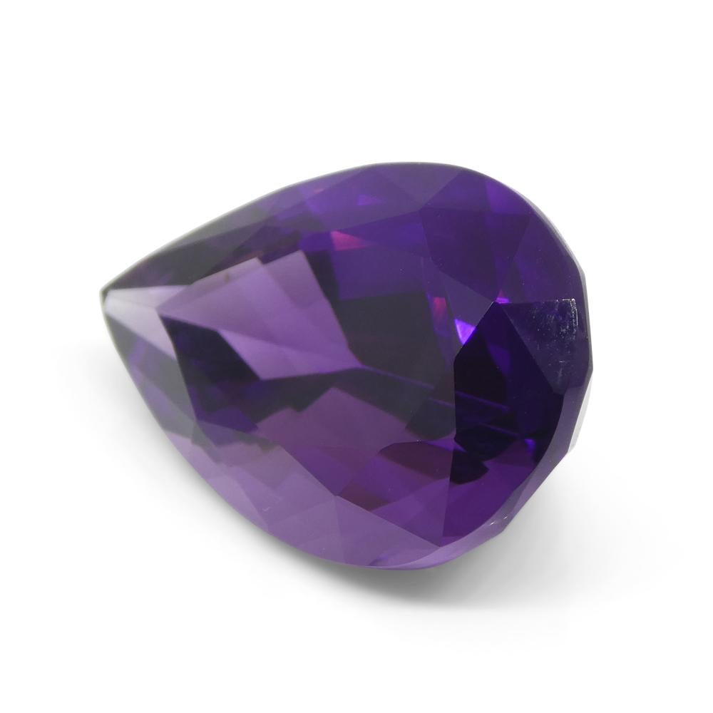 26.11ct Pear Purple Amethyst from Uruguay For Sale 4