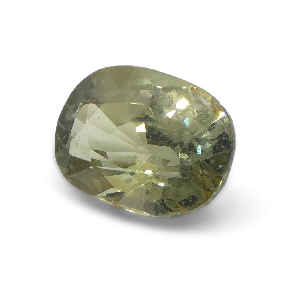 2.61ct Oval Green Sapphire from Tanzania For Sale 8