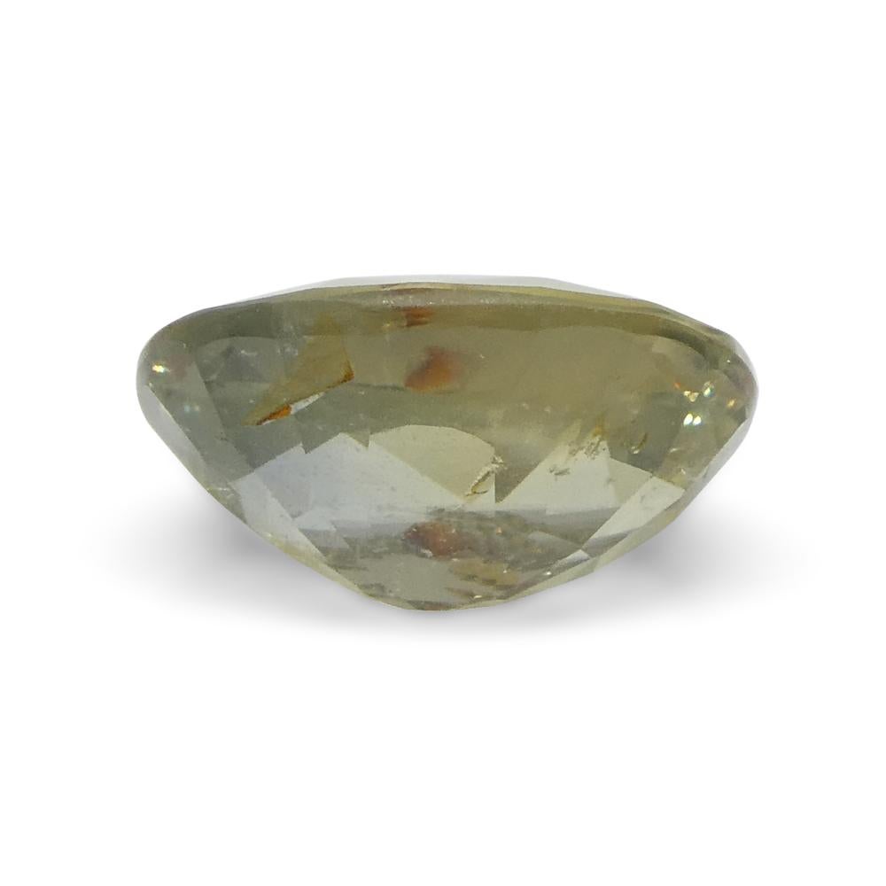 2.61ct Oval Green Sapphire from Tanzania For Sale 1