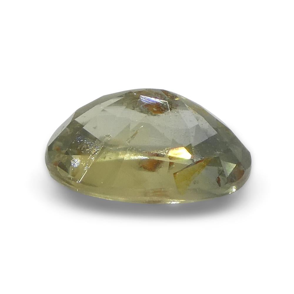 2.61ct Oval Green Sapphire from Tanzania For Sale 4