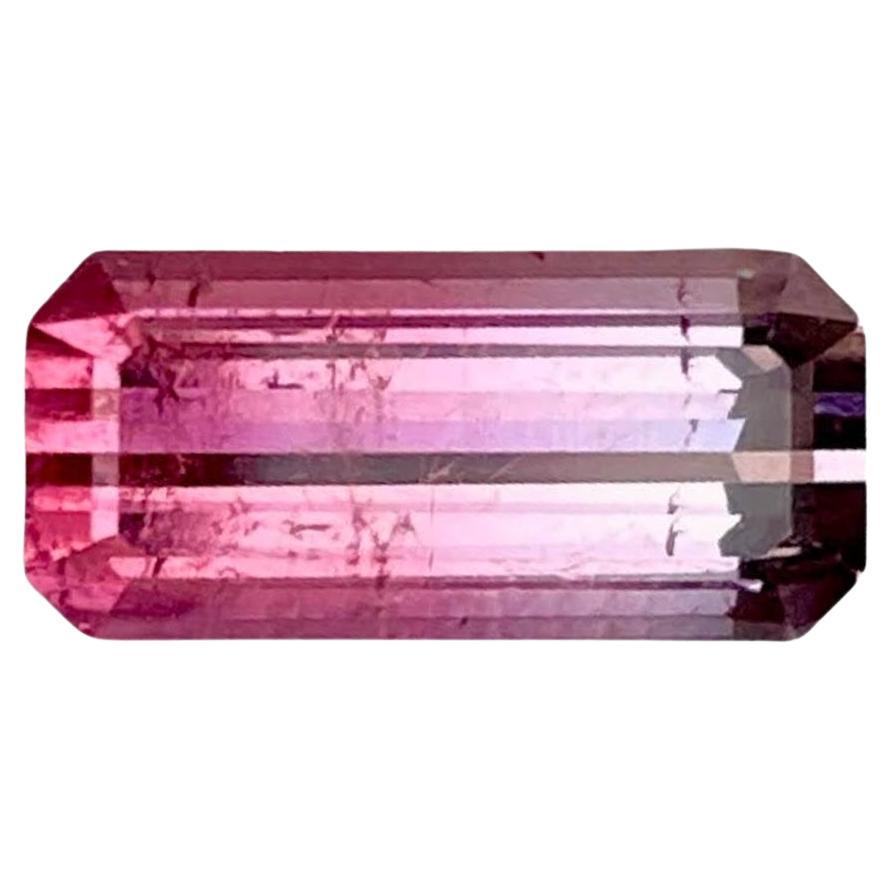2,62 quilates Turmalina rosa bicolor Piedra afgana talla esmeralda