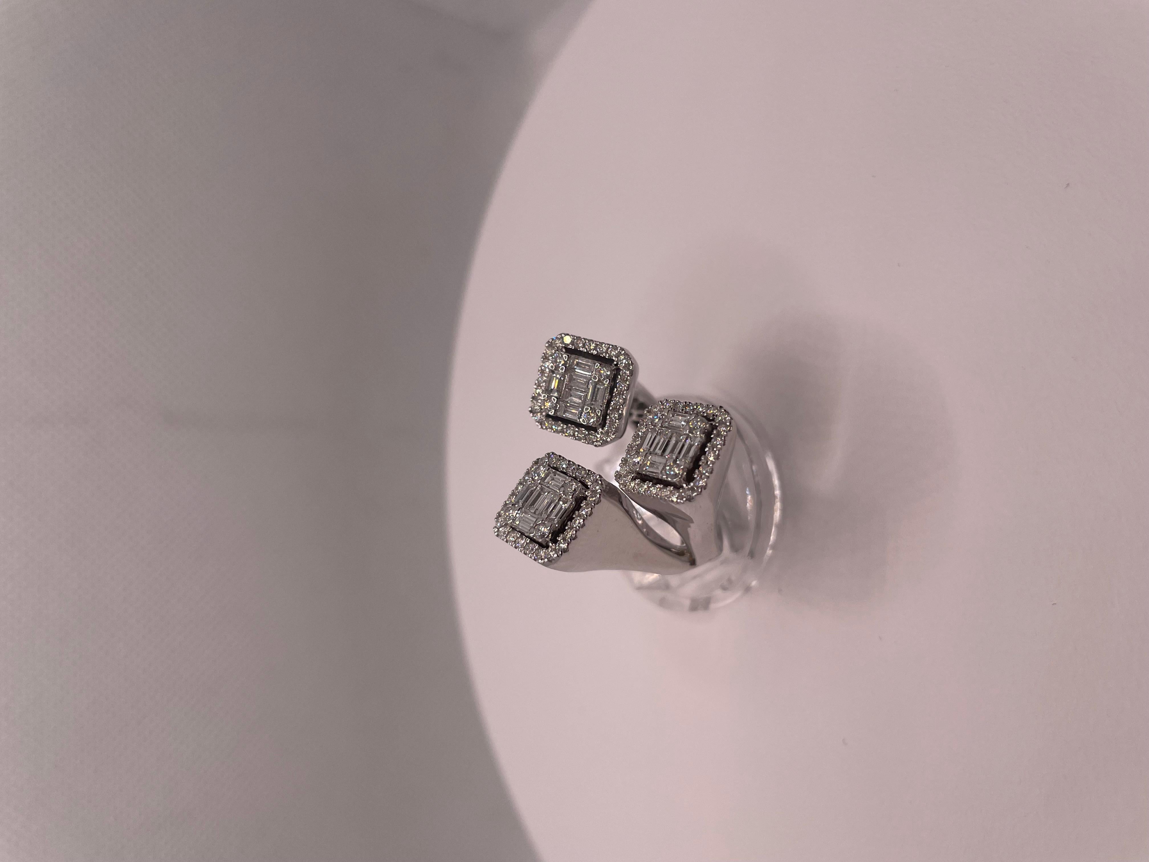 Anello con diamante a triplo ottagono da 2,62 carati in vendita 6