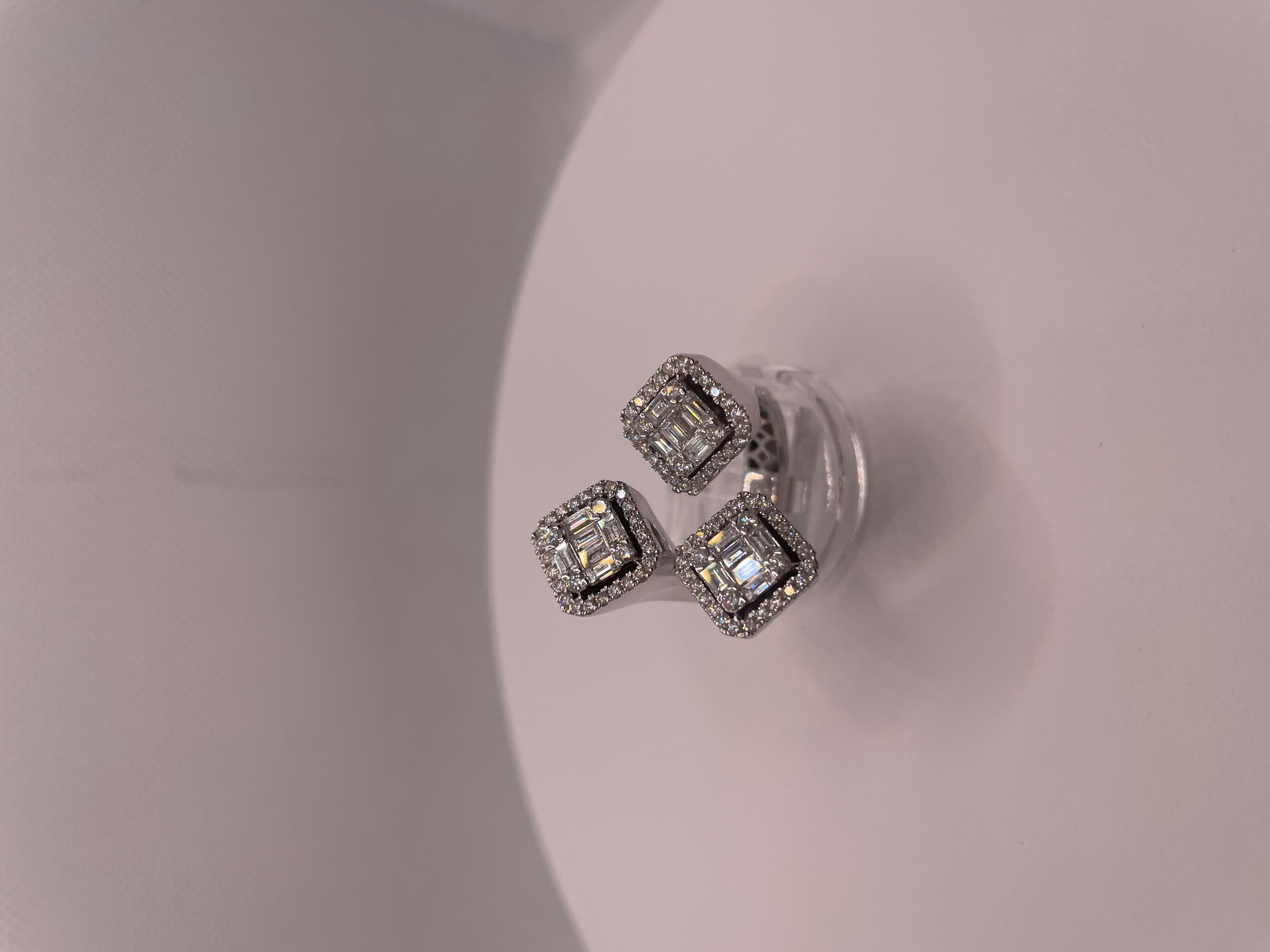 Anello con diamante a triplo ottagono da 2,62 carati in vendita 2