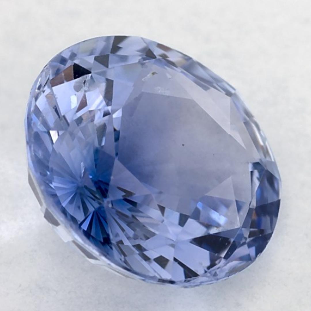2.62 Ct Blue Sapphire Oval Loose Gemstone (pierre précieuse en vrac) en vente 2