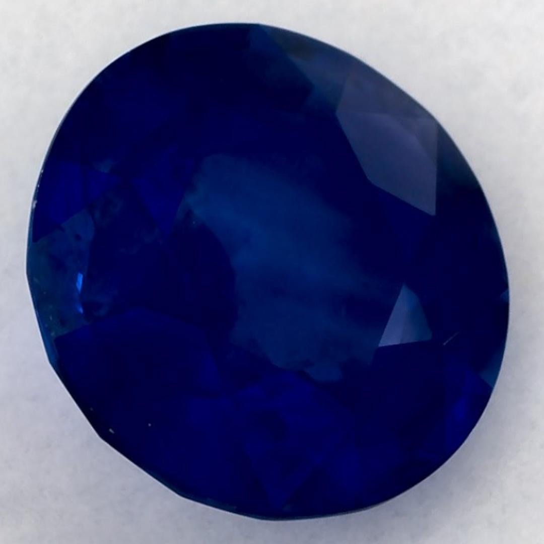 Round Cut 2.62 Ct Blue Sapphire Round Loose Gemstone For Sale