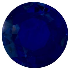 2.62 Ct Blue Sapphire Round Loose Gemstone