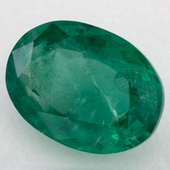 2.62 Karat Smaragd Oval Loser Edelstein