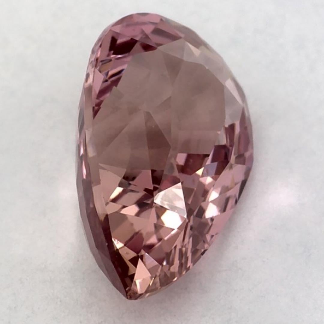 2.62 carati di zaffiro rosa a pera sciolto in vendita 2