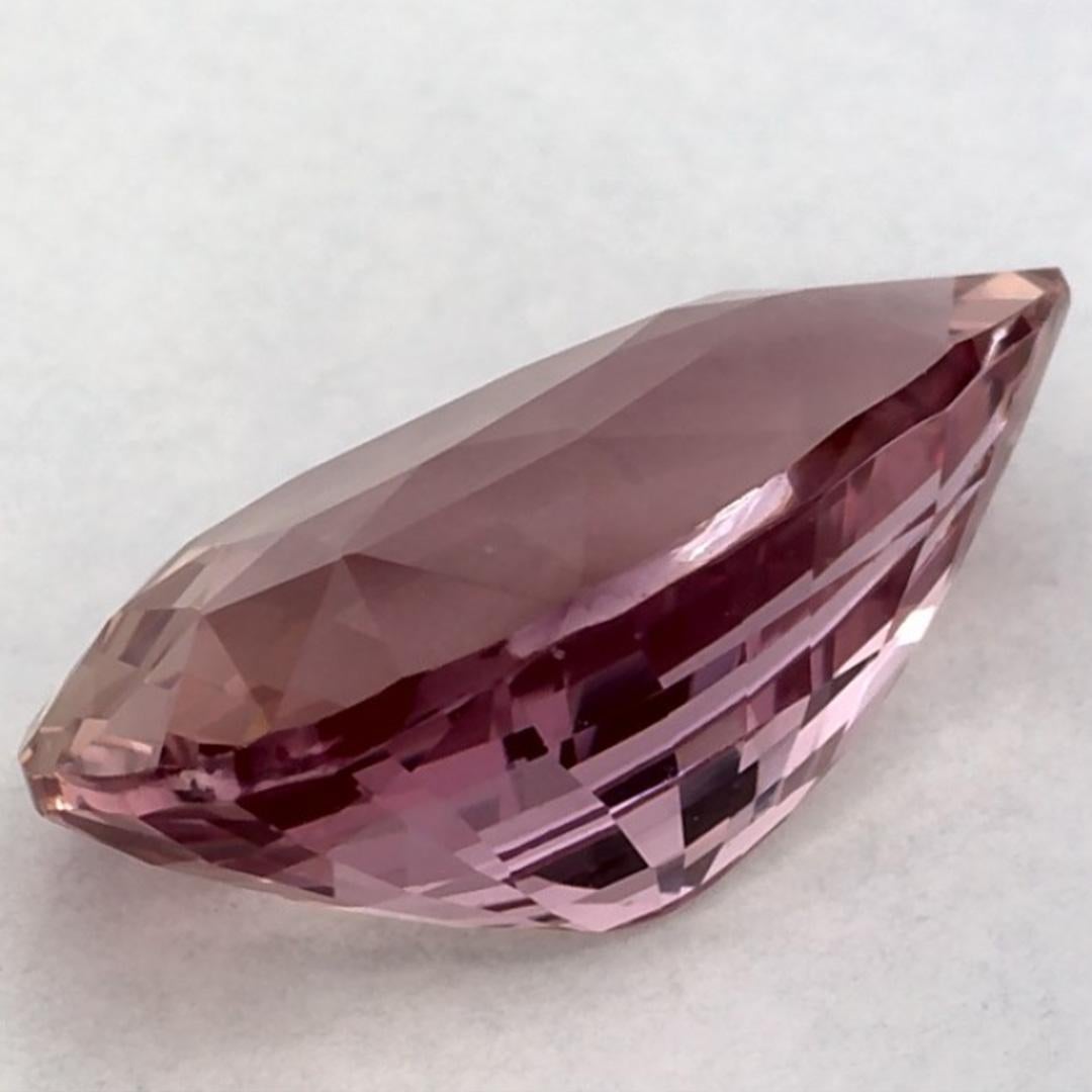 2.62 carati di zaffiro rosa a pera sciolto in vendita 3
