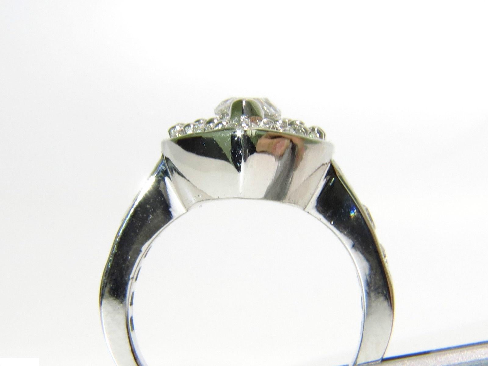 Femenino o masculino 2.62 Diamantes Anillo Racimo Marquesa y Redondos 14 Quilates Halo Deco en venta