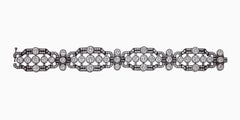 26.21 Carat Diamond Bracelet In 14 Karat White Gold