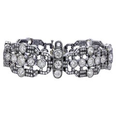 26.21 Karat Diamantarmband aus 14 Karat Weißgold