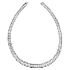 26.24 Carat Diamond Riviera Estate Necklace