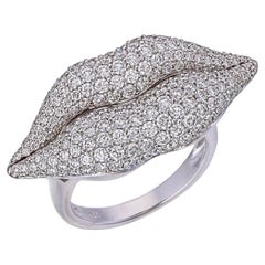2.63 Carat Diamond Ring in 18 Karat White Gold