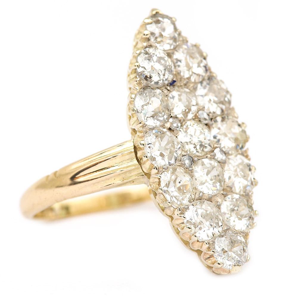 victorian marquise diamond ring