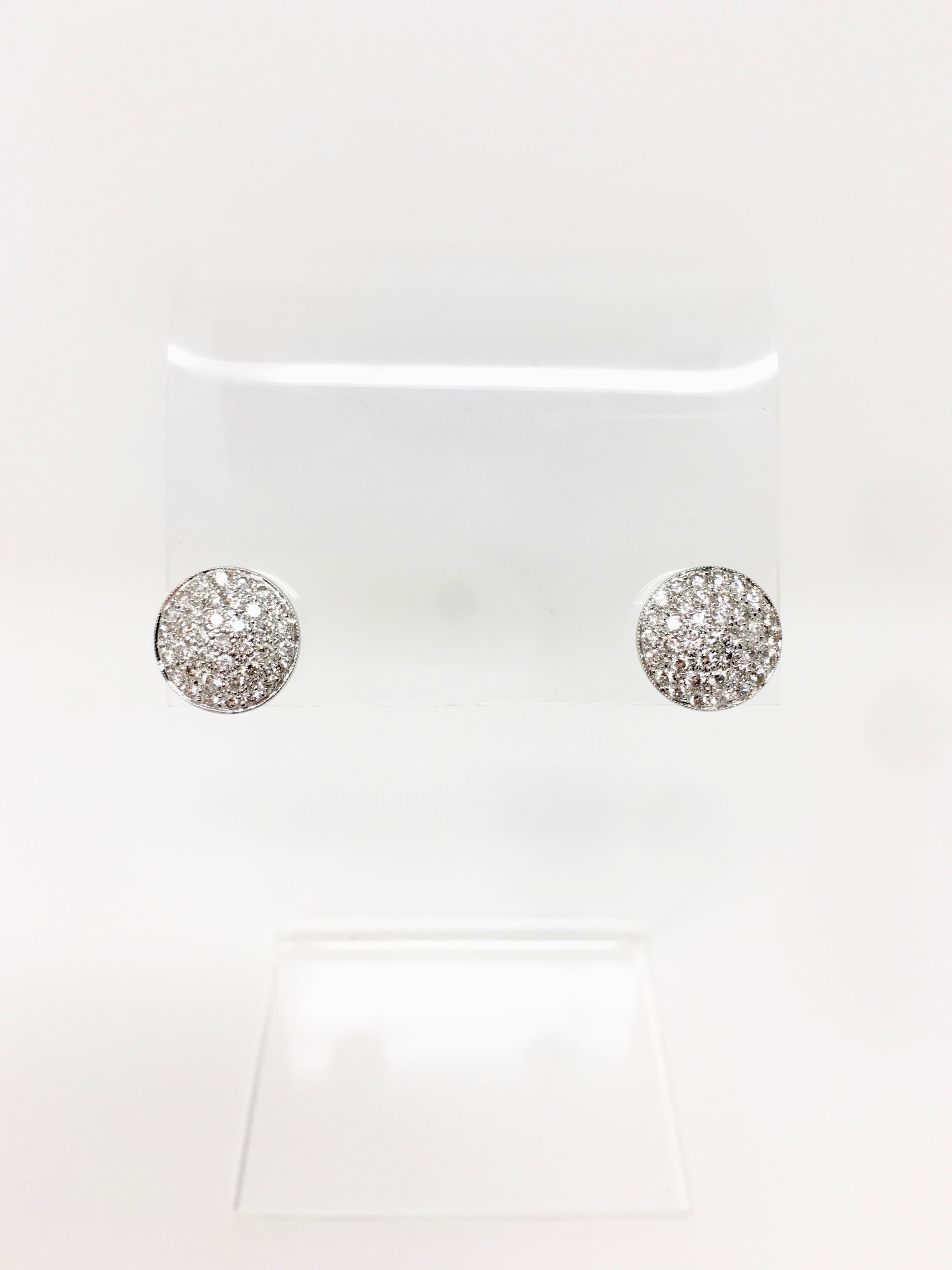 2.63 Karat weißer runder Brillant-Diamant-Anhänger mit passenden Ohrringen in 18K.  im Angebot 4