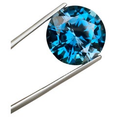 26.35 Carat Natural Loose London Blue Topaz Round Shape Gemstone