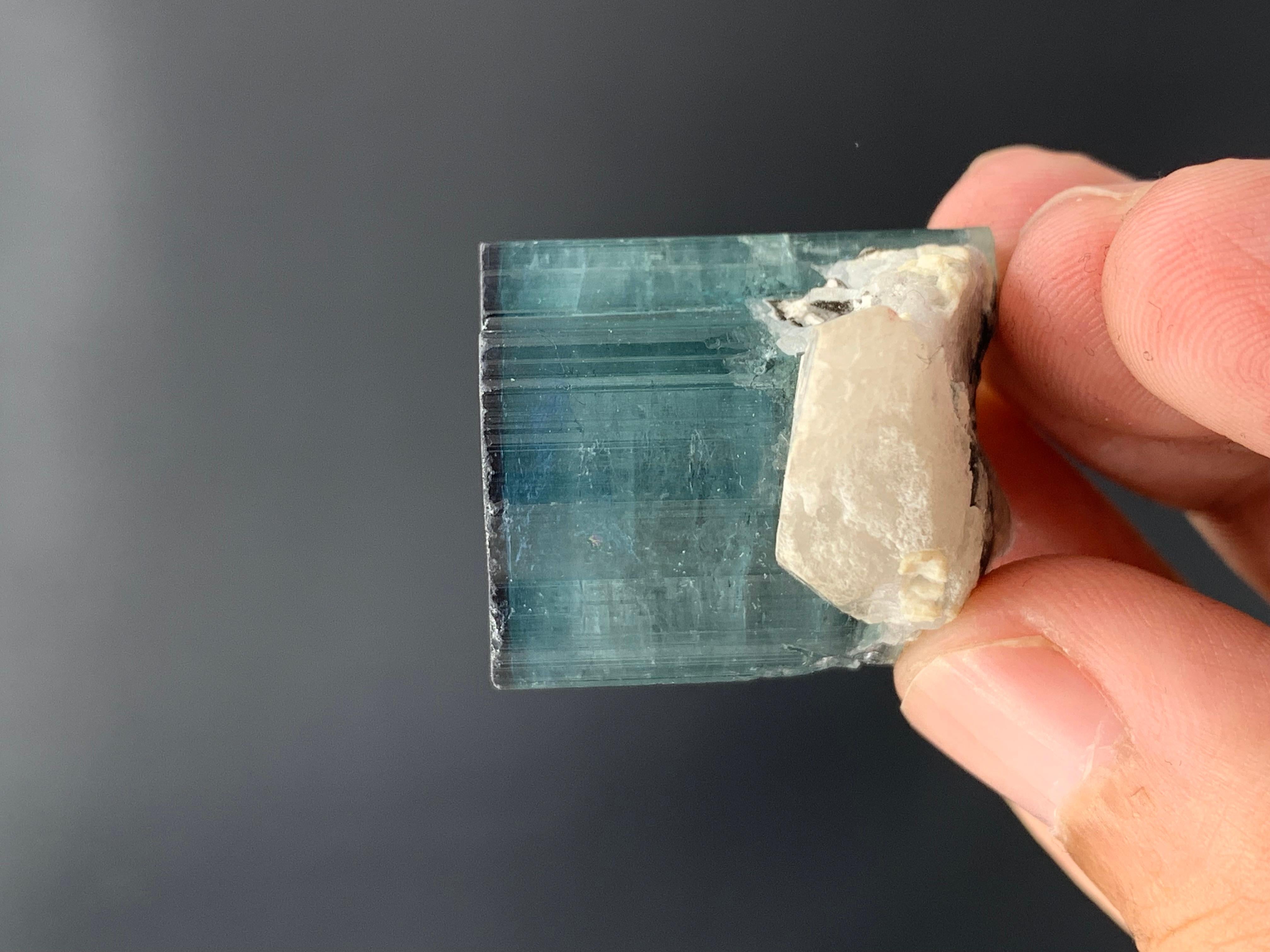26.37 Grammes Joli spécimen de Tourmaline Black Cap de Kunar, Afghanistan en vente 5