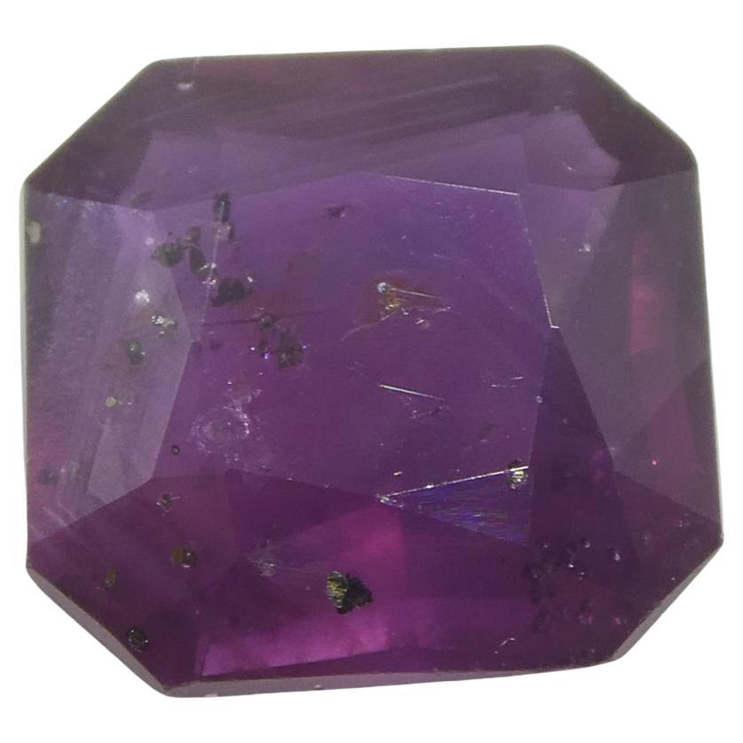 Rubí natural rojo púrpura octogonal/cuadrado de 2,63 ct certificado por el GIA África oriental sin calentar en venta