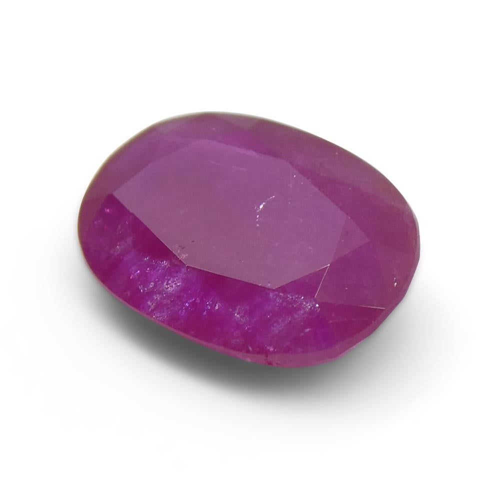 2.63ct Oval Red Ruby from Vietnam For Sale 6