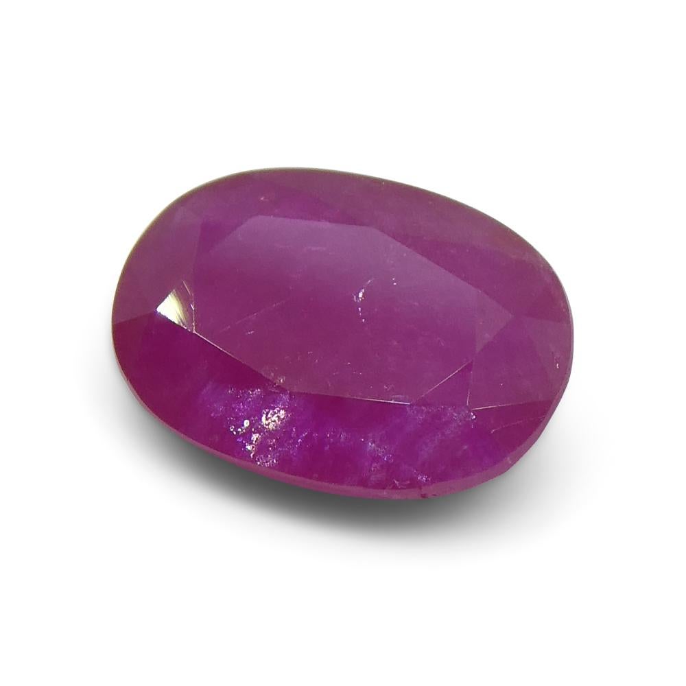 2.63ct Oval Red Ruby from Vietnam For Sale 7